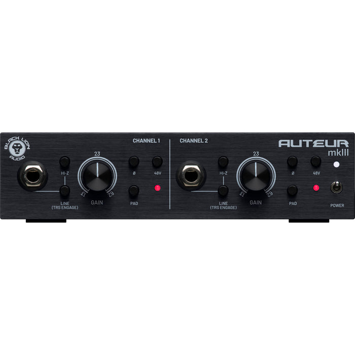 Preamplificador de micrófono de 2 canales Black Lion Audio Auteur MKIII