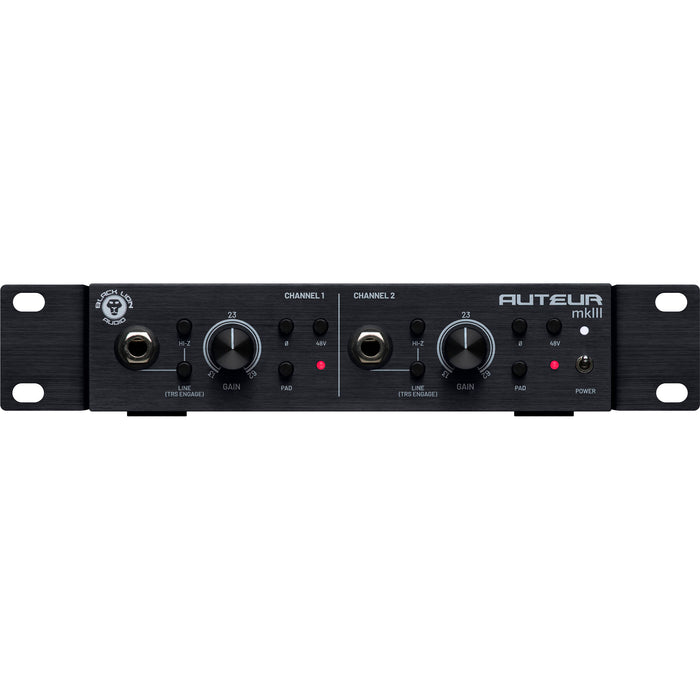 Preamplificador de micrófono de 2 canales Black Lion Audio Auteur MKIII