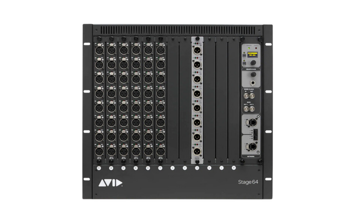 Bastidor de E/S Avid VENUE | Etapa 64 (vacía)