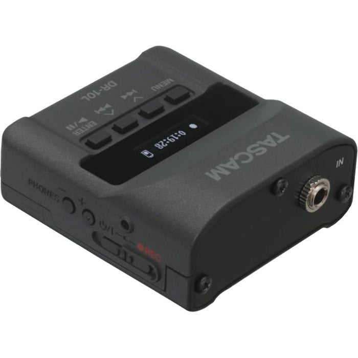 Gravador de áudio com microfone de lapela TASCAM DR-10L preto