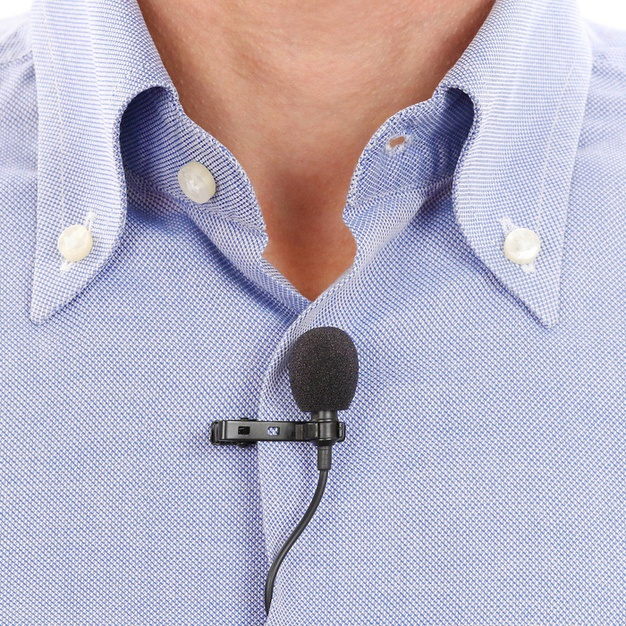 Microfone de lapela IK Multimedia iRig Mic Lav 2 Pack condensador omnidirecional
