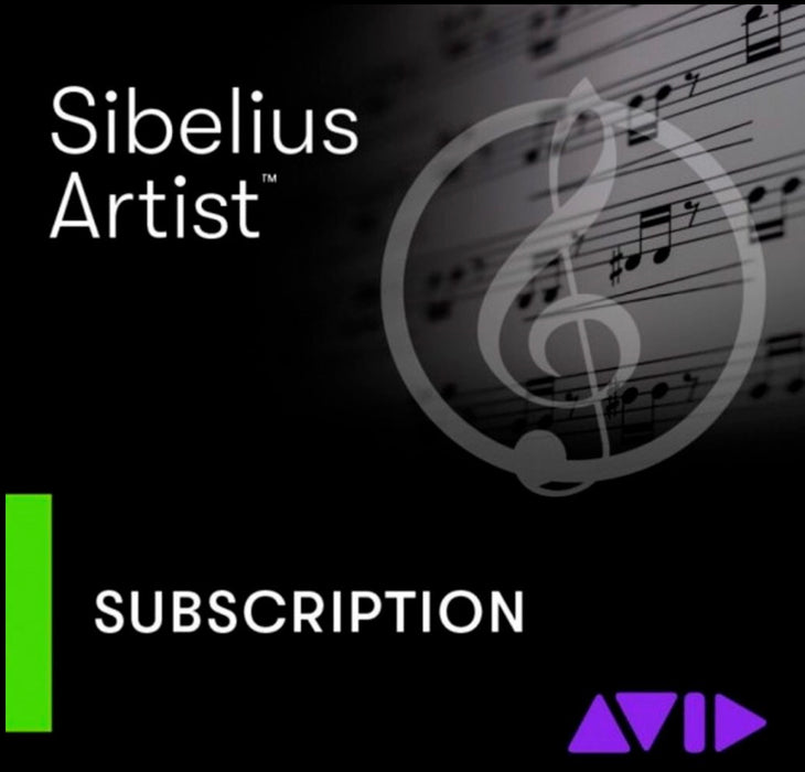 Avid Sibelius Artist - Perpetual License - 1 year updates + support plan