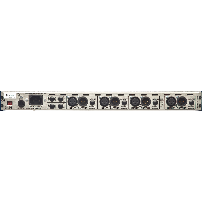 API 3124V 4-Channel Microphone Preamplifier