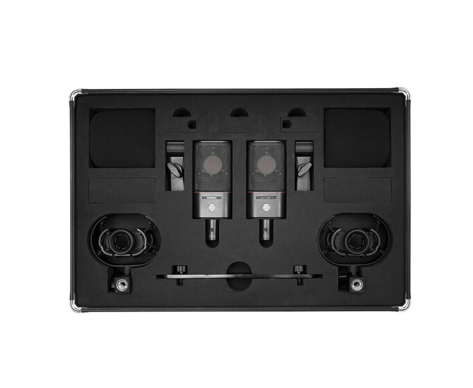 Par de Microfones Profissionais Condensadores Austrian Audio OC18 Dual Set Plus padrão cardióide (2unid) - preto