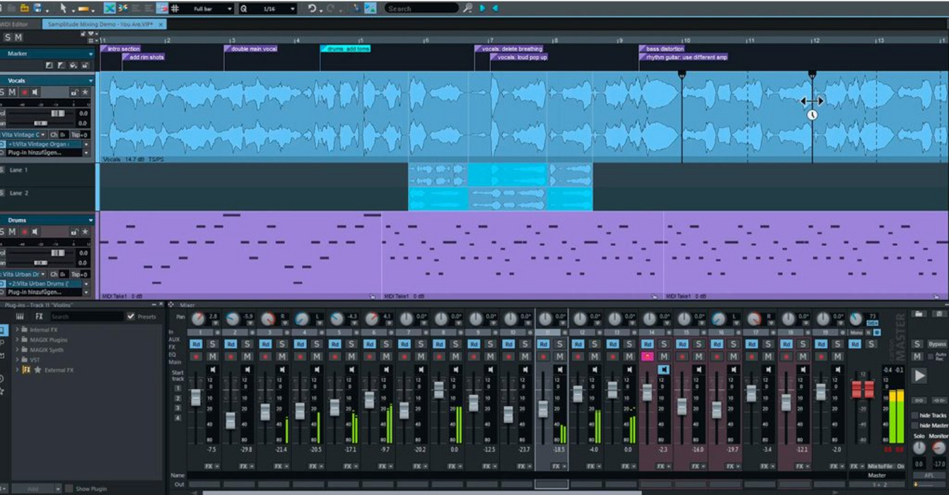 MAGIX SAMPLITUDE Pro X 365