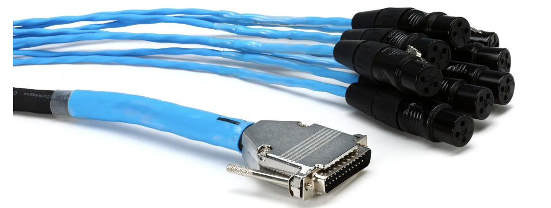 Avid DigiSnake DB-25 a XLR hembra cable 3,7m