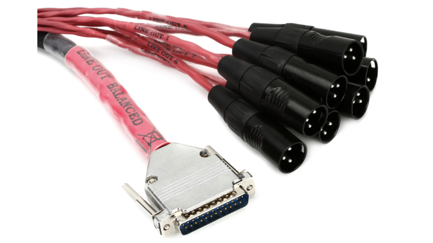 Avid DigiSnake DB-25 to XLR male cable 3.7m 