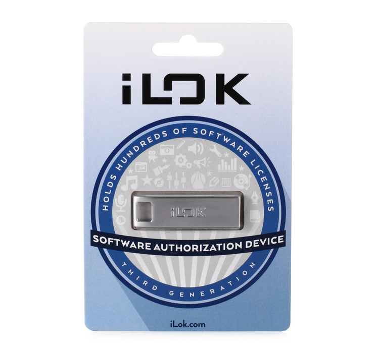 Autenticador de dongle USB para licencias de software PACE iLok USB-A (tercera generación)