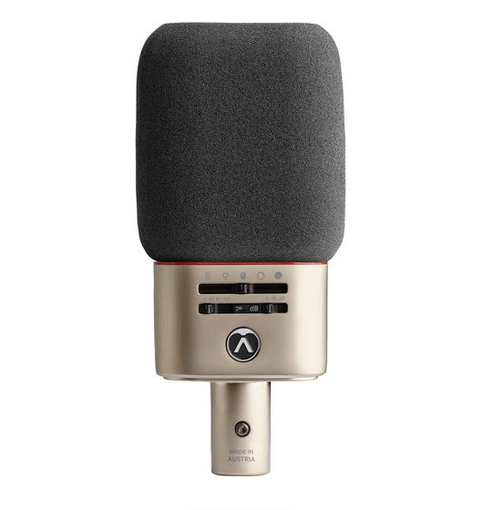 Pair of Professional Condenser Microphones Austrian Audio OC818 Live Set cardioid pattern (2 units) - silver