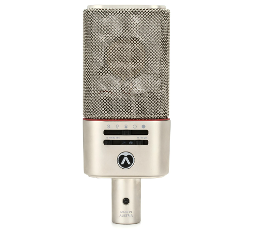 Austrian Audio OC818 Studio Micrófono de condensador profesional Conjunto multipatrón (Plata) 
