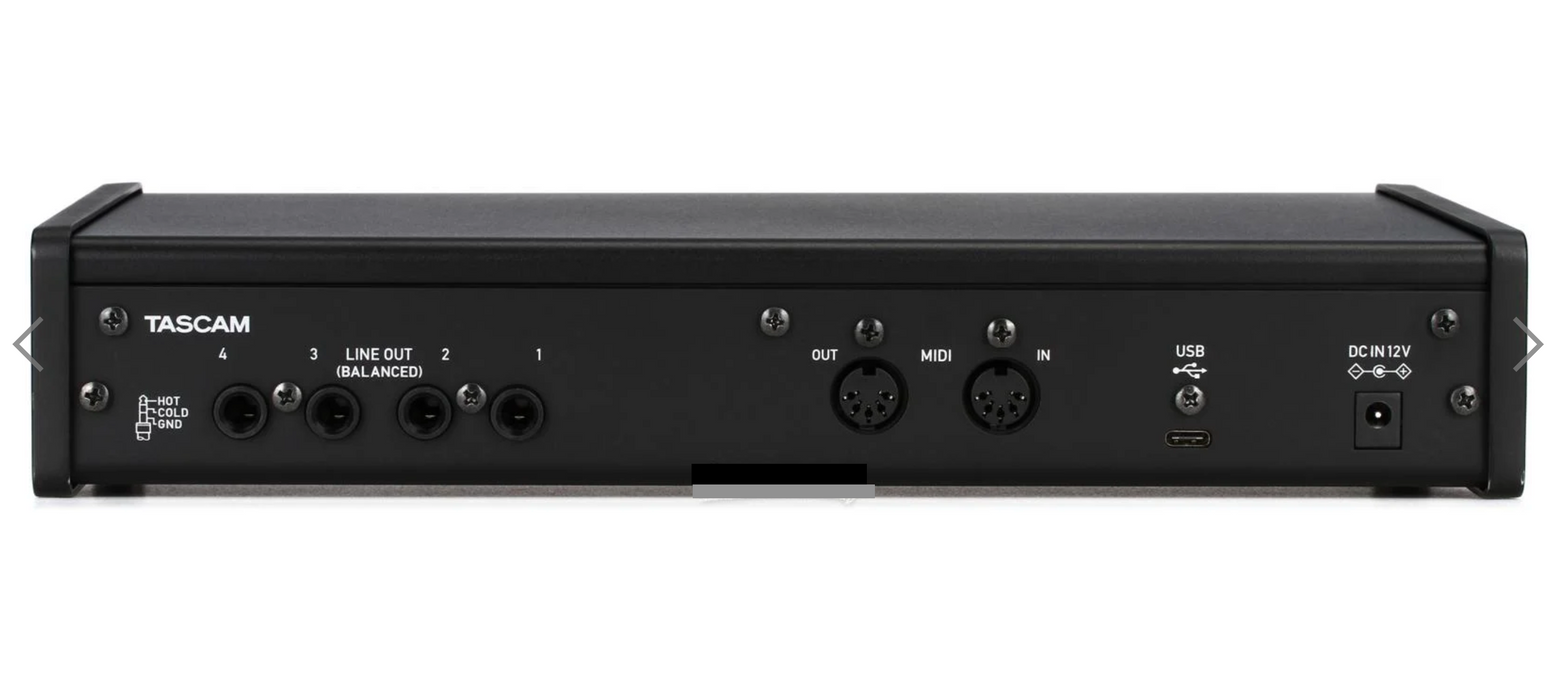 Interfaz de audio/MIDI USB-C TASCAM US-4x4HR