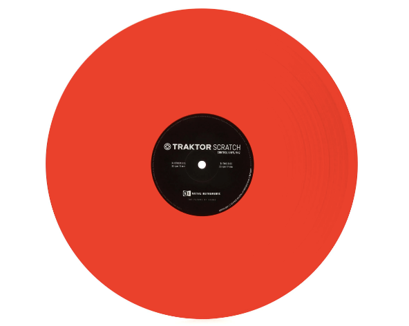 Vinilo de control rojo Native Instruments Tractor Scratch MK2