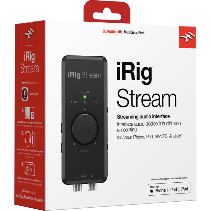 IK Multimedia iRig Stream Interfaz de audio USB 1x1