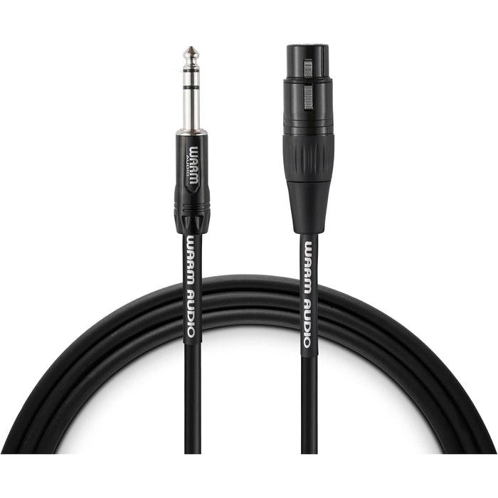 Warm Audio Pro-XLRf-TRSm-3' Cable XLR hembra a TRS macho 0,9m