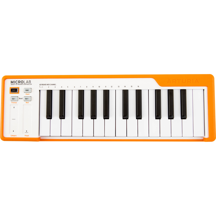Arturia MicroLab USB Controlador MIDI de 25 teclas (naranja)