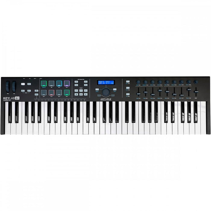 Arturia KeyLab Essential 61 USB 61 Key MIDI Controller (Black)