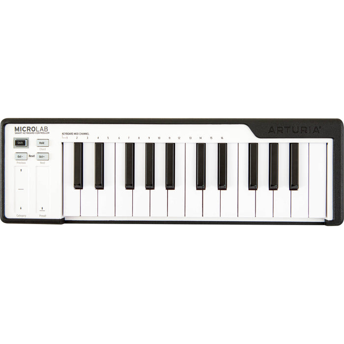 Arturia MicroLab USB Controlador MIDI de 25 teclas (Negro)