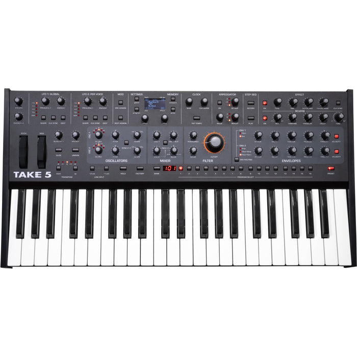 Polyphonic Analog Sequential Take 5 Synthesizer