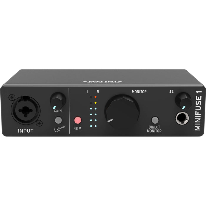 Arturia MiniFuse 1 USB-C 1x2 Audio Interface (Black)