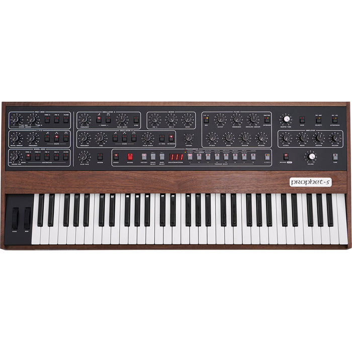 Sintetizador Sequential Prophet-5 analógico polifônico