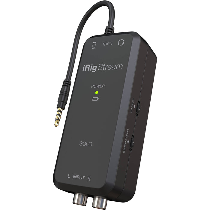 Interface de áudio IK Multimedia iRig Stream Solo TRRS 1x1