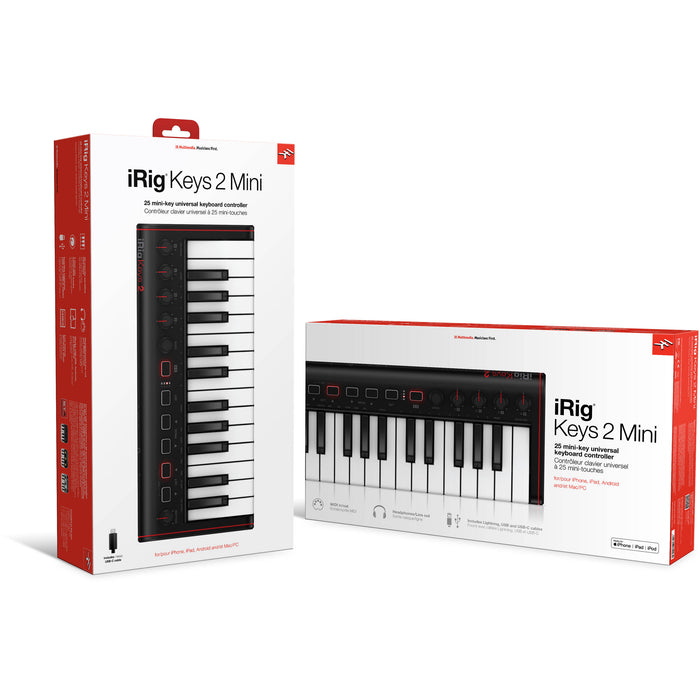 IK Multimedia iRig Keys 2 Mini Controlador MIDI 25 mini teclas