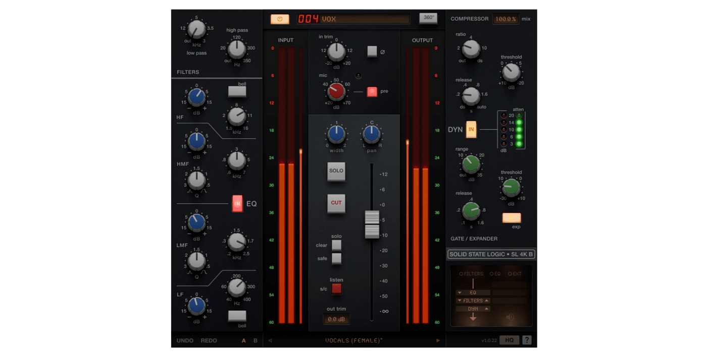 Complemento de canal SSL 4K B