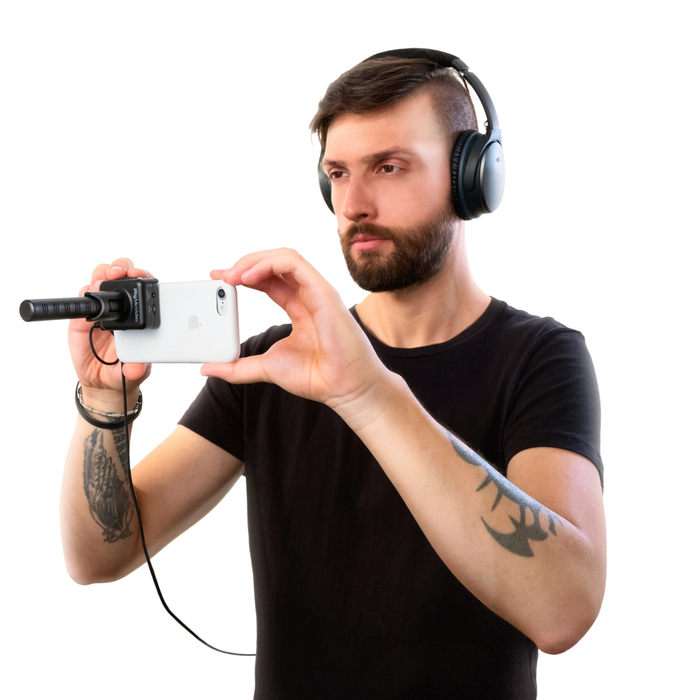 IK Multimedia iRig Mic Video Micrófono condensador de escopeta supercardioide