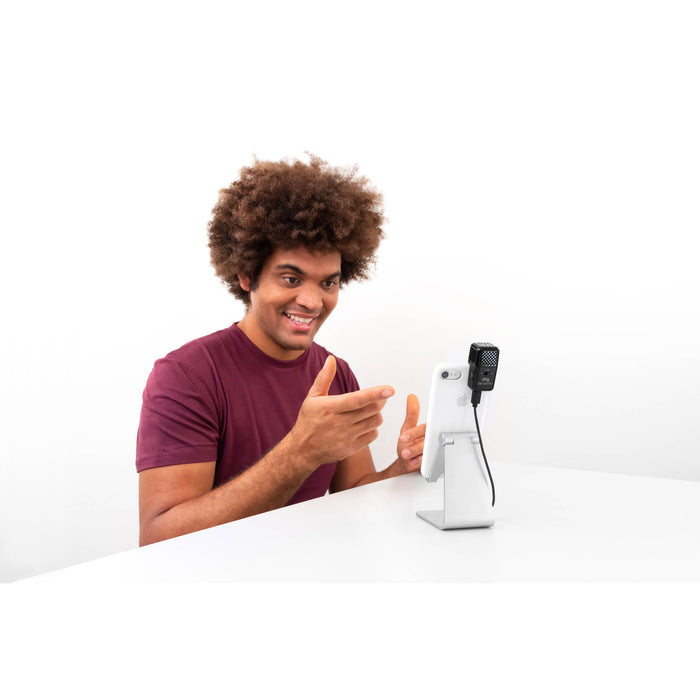 Microfone IK Multimedia iRig Mic Cast HD USB condensador multipadrão