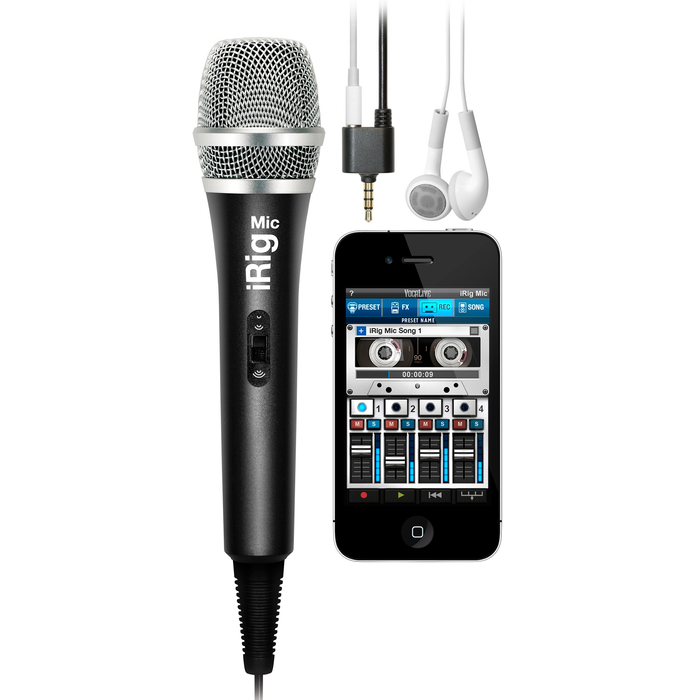 IK Multimedia iRig Micrófono de mano Micrófono de condensador cardioide