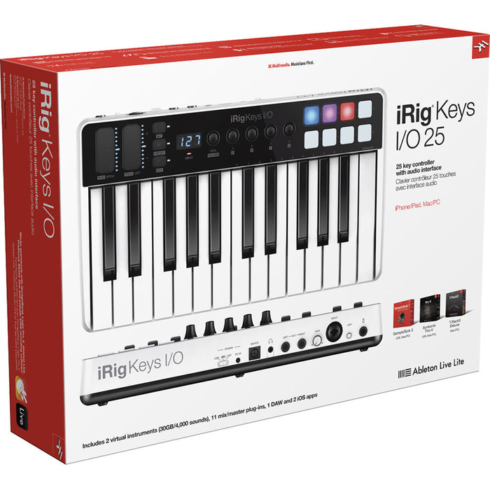 MIDI Controller IK Multimedia iRig Keys I/O 25 Keys