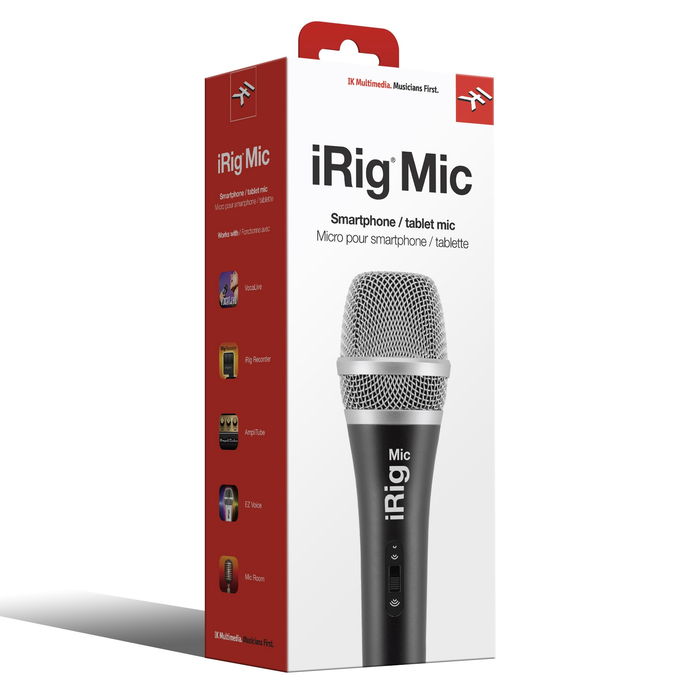 IK Multimedia iRig Micrófono de mano Micrófono de condensador cardioide
