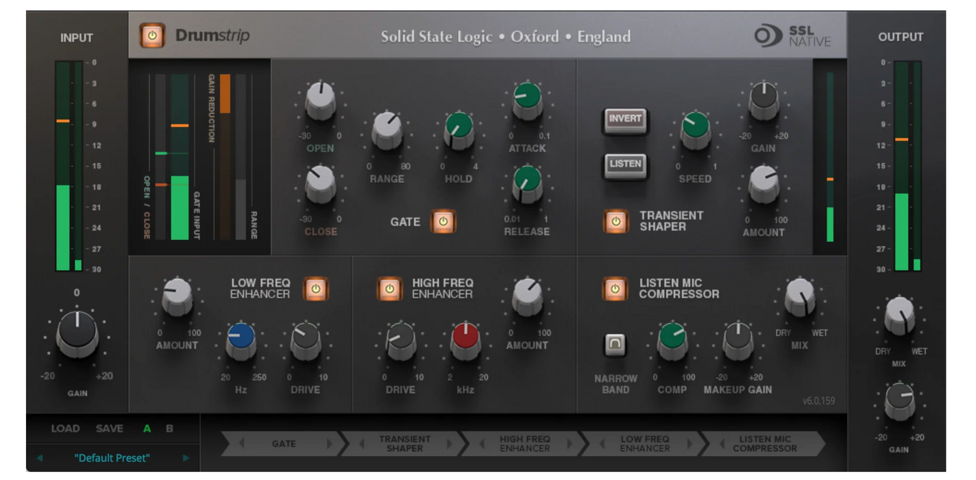 Complemento de procesador de batería SSL Drumstrip