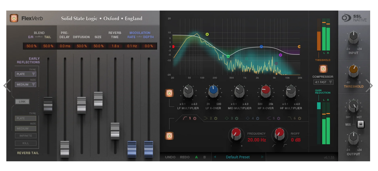 Complemento de reverberación SSL FlexVerb