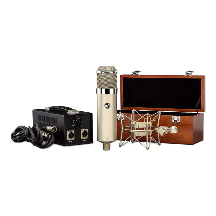Microfone Warm Audio WA-47 condensador multipadrão níquel
