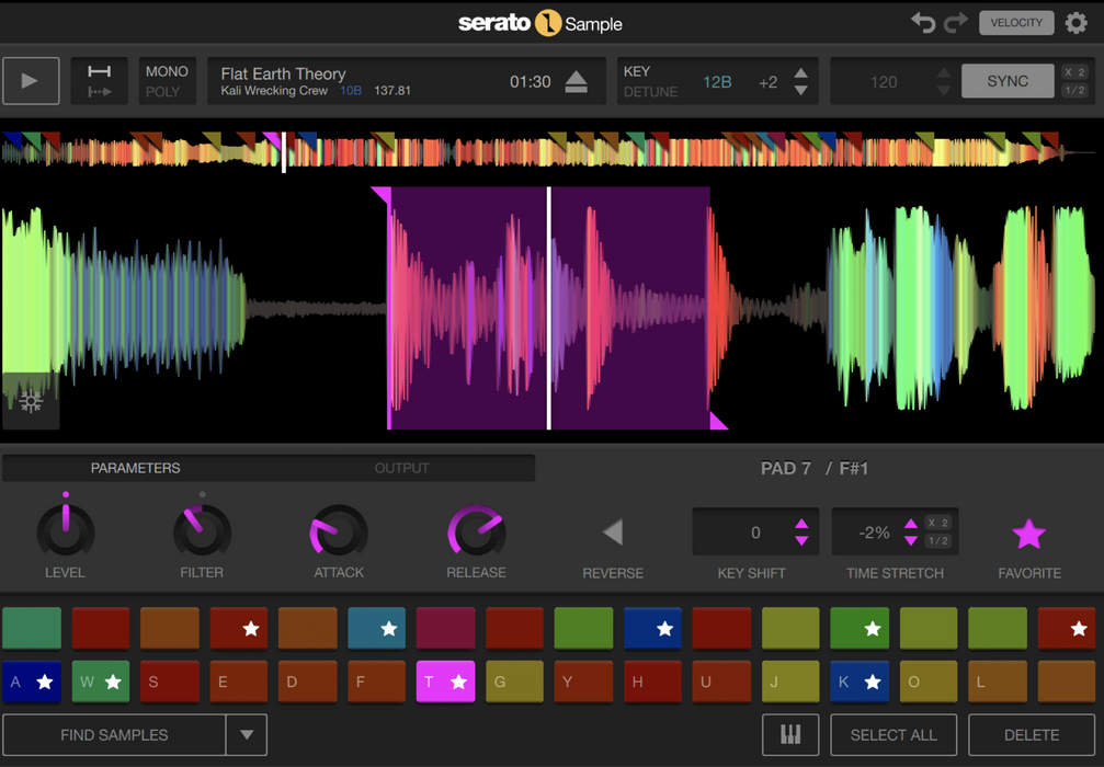Muestra de Serato