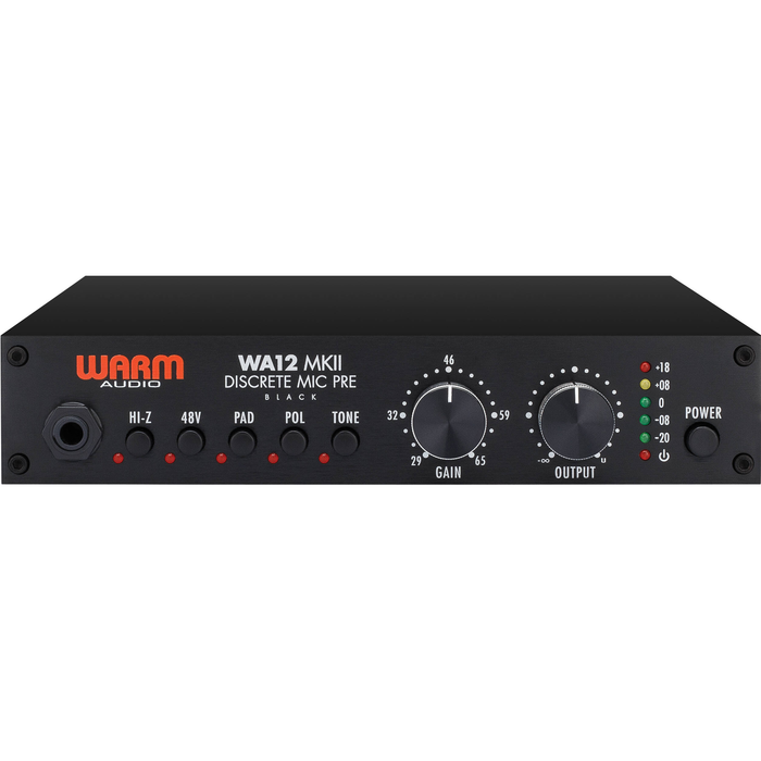 Warm Audio WA12 MKII microphone preamp black