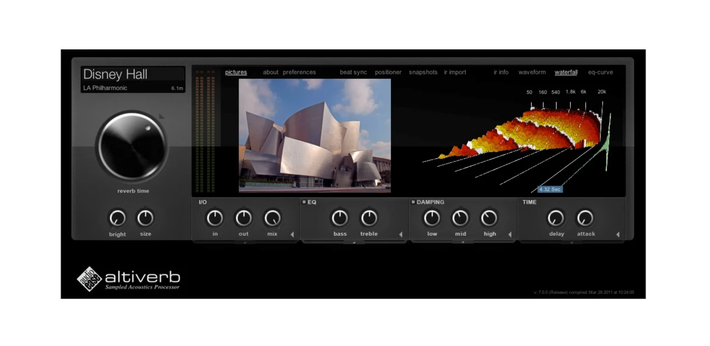 Facilidad de audio Altiverb 7 Regular