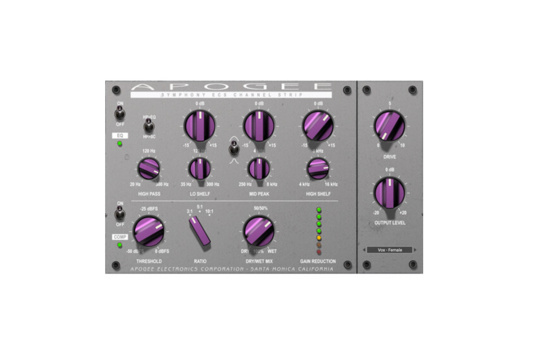 Canal ECS de Apogee Symphony