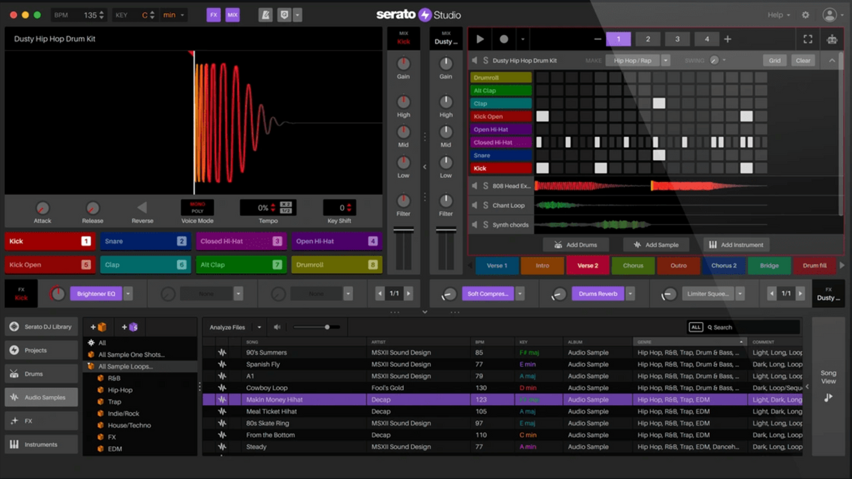 Creador de ritmos de Serato Studio