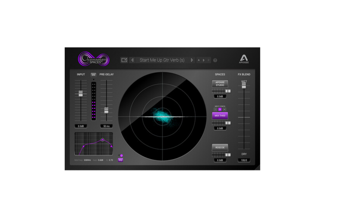Espacios FX de Apogee Clearmountain